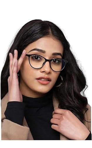 Image of Reading Glasses for Women Men Power +1.00 1.25 1.50 1.75 2.00 2.25 2.50 2.75 3.00 Computer Mobile Anti Blue Light Generic Glasses Cat Eye Automatic UV Protection Lightweight black