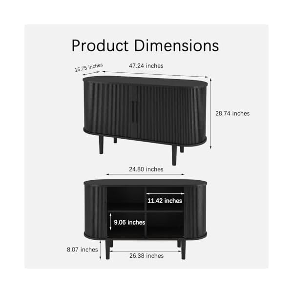   47-Sideboard-Tambour-Storage-Cabinet-Buffet-Cabinet-with-Storage-with-Doors-and-Shelves-Fluted-Sideboard-Cabinet-for-Kitchen-Corner-Cabinet-for-Entryway-and-Living-Room-Black
