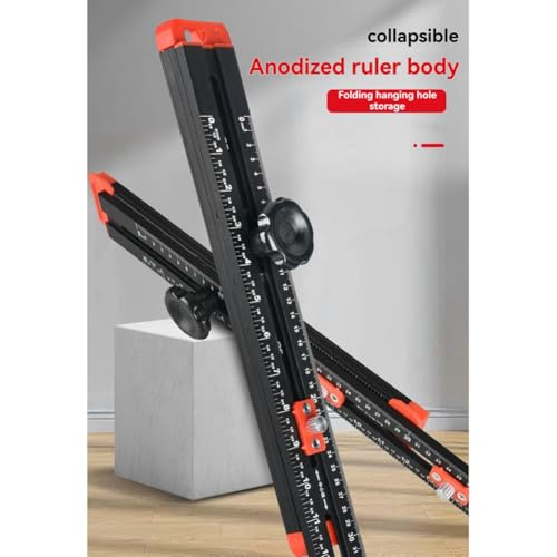 Règle d'angle en aluminium de 35 cm avec gravure laser haute précision - 3