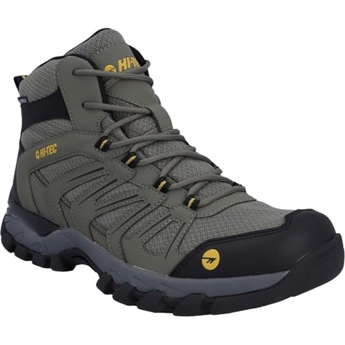 Hi-Tec Campana Mid WP Bottes de randonnée pour homme, olive, pointure 41