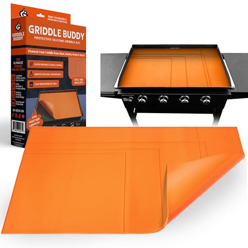 Silicone Griddle Mat by Griddle Buddy for Blackstone Griddles 36", 30", 28", 22" & 17", Heavy Duty Food Grade Mat, Protect from Rodents, Insects, Debris, Rust, All Season Cooking Cover