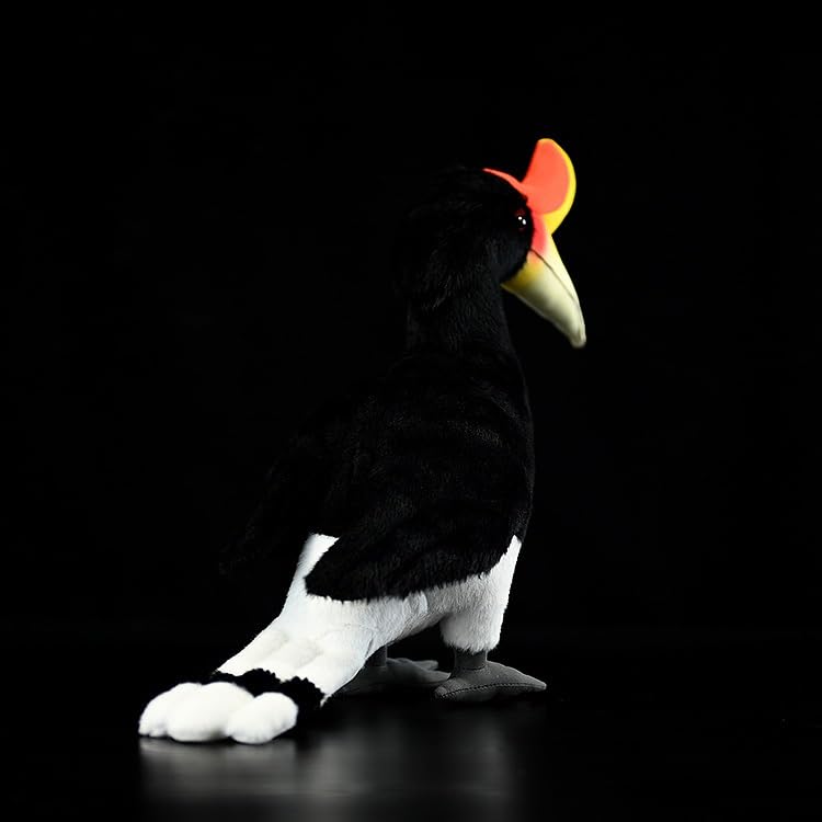 Giocattolo di peluche realistico del bucero malese