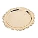 LOVIVER aus aus Obstteller Gold Servierteller Snacktablett Gläsertablett Dekoteller, 25 cm