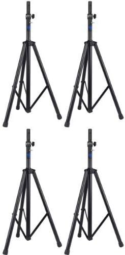 Rockville RVSS4A DJ PA Tripod Speaker Stand with Hydraulic Air Assist Lift and Lowering, Adjustable Height, Heavy Duty Construction, Perfect for Stage, Clubs, Events, 4-Piece