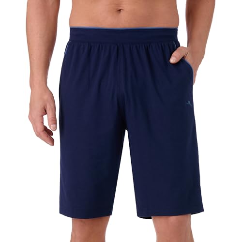 Tommy Bahama - Men's Essential Lounge Short, Cotton Blend Pajama Shorts for Sleep or Lounge (Navy, Medium)