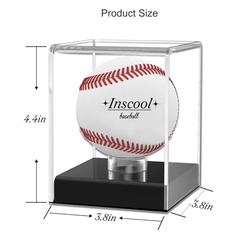 Inscool BASEBALL-04 Display Case,Acrylic Baseball Display Cases,Uv Protected Acrylic Baseball Display Cube,Baseball Case thumb #3
