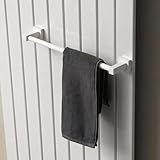 KRONWELL Handtuchhalter Heizkörper - ausziehbar - Handtuchhalter Magnetisch - Badheizkörper Handtuchhalter aus Edelstahl - Magnet Handtuchstange Heizung - Designed in Germany - Weiß