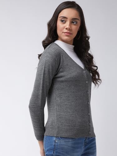 Image of Pivl Womens Winter Season V Neck Full Sleeves Sweater /Cardigan
