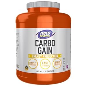 NOW Foods Sports Nutrition, Carbo Gain Powder (Maltodextrin), Rapid Absorption, Energy Production, 8-Pound