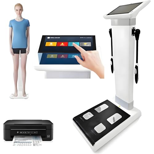Máquina de análisis de bioimpedancia HD Touch para composición corporal y control de peso, soporta múltiples idiomas y personalización