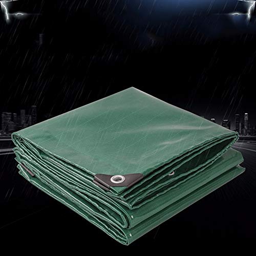Bâche imperméable verte de protection extérieure en tissu épais 4mx4m - 8