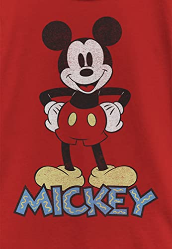 Disney Characters 90s Mickey Girl's Solid Crew Tee2
