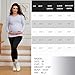 Ruched Maternity Shirt,Striped Scoop Neck long Sleeve Tunic Tops,Maternity clothing Casual for...