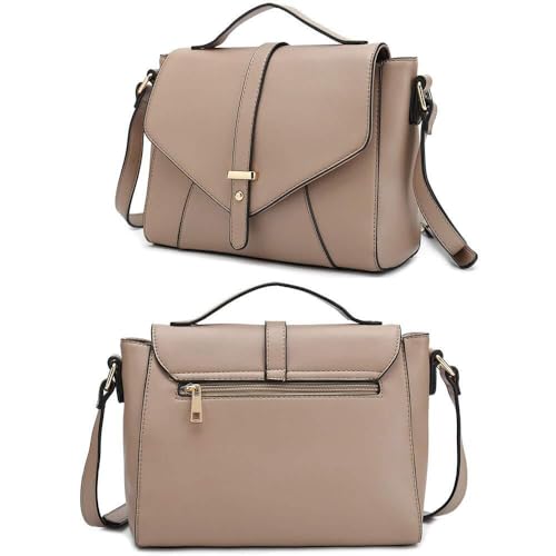 Chic Khaki Handbag for Women – Designer Shoulder & Crossbody Purse4