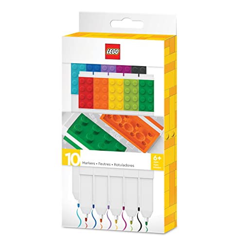 Marqueurs LEGO stylos à gel 10 couleurs pointe fine pour le dessin