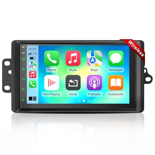 Car Radio Stereo for 2003 2004 2005 2006 Chevy Silverado Tahoe GMC Sierra Yukon Tahoe Impala8(Without Bose System)7 Inch Touchscreen with Wireless Apple CarPlay & Android Auto/GPS/SWC/FM Radio Linux