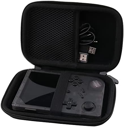 WERJIA Hard Carrying Case Compatible with Analogue Pocket Handheld Game Console,RG351V Handheld Game Console (Case Only) (black)