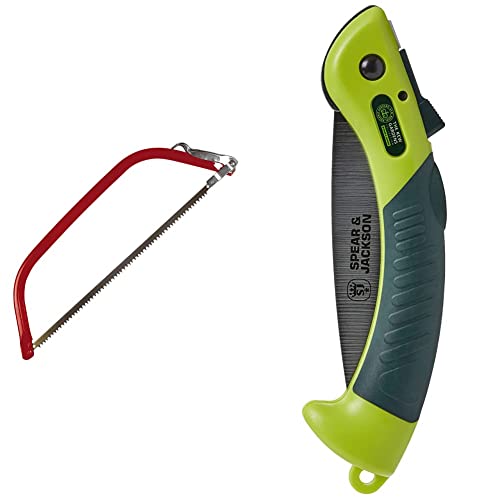 Spear and Jackson - Razorsharp 24 Inch Bowsaw & Spear and Jackson Kew Gardens Razorsharp 4960KEW Folding Pruning Saw