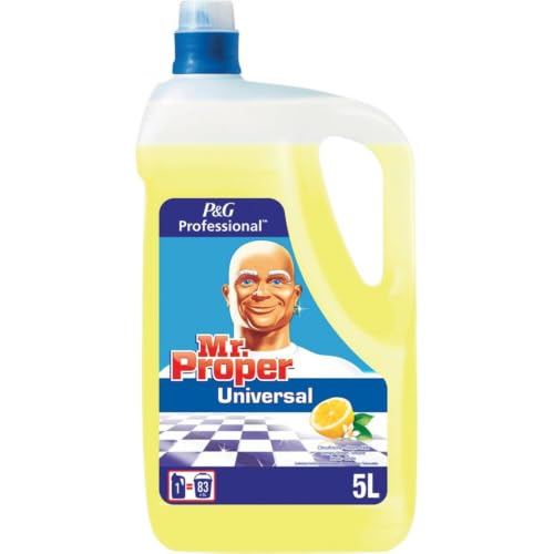 Mr Propre Professional Nettoyant Sol Multi-Surfaces, 15L (3 x 5L), Citron, pour une Brillance Durable,