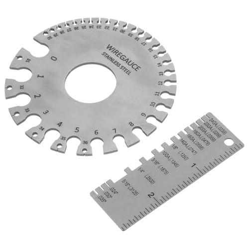 Juego de 2 Calibradores de Soldadura de Acero Inoxidable miniatura 1