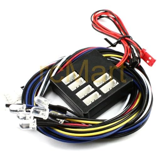 YEAH RACING LK-0002 ダークドリフターLEDライトキット 6スロット