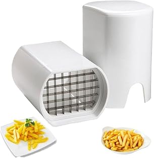 Efficient 2 in 1 Design: This potato chipper chip cutter offers dual functionality for slicing and dicing; The high-quality blade ensures precise cuts for homemade fries, chips, and other vegetables; Its compact size makes it ideal for any kitchen sp...