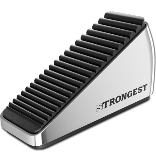 Strongest Home 1 butée de porte XL robuste pour bas de porte – Cale d'arrêt de porte durable avec adhérence supérieure, cale de porte en caoutchouc XL...