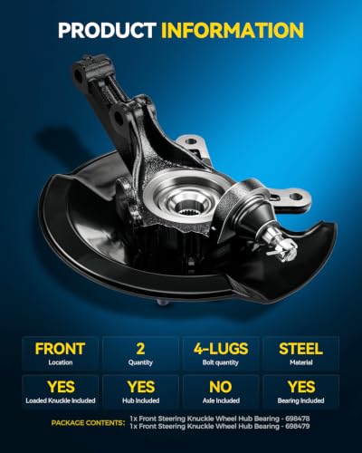 Image of PHILTOP 2 x Front Knuckle Wheel Hub Bearing for Honda Civic 2001-2002