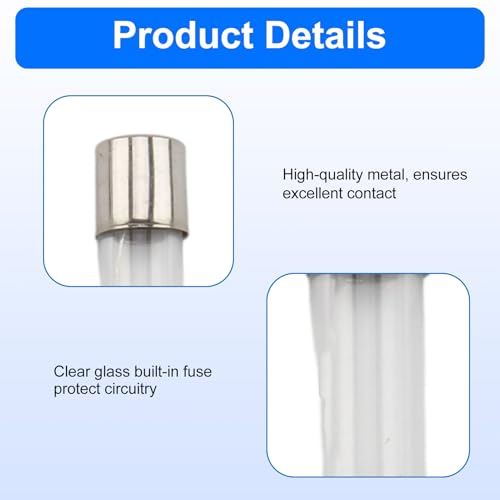 150 Stück Feinsicherungen Sortiment 15 Werte Flink 5x20mm 250V Glasrohrsicherung Schnellschlag Glas Sicherung Set im Kunststoffkoffer Auto Haushalt Elektronik Ersatzteile Kit