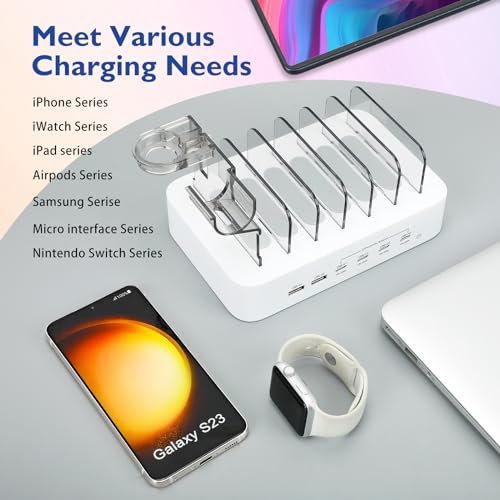 Station de charge USB C 100W d'excellence, hub d'alimentation épuré pour iPad