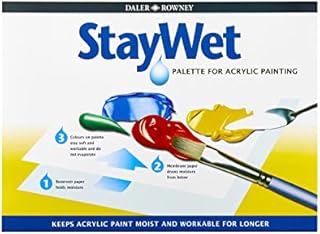 Daler-Rowney Staywet Palette Refill Small, 7.9 x 8.9in, Keeps Paint Wet, Ideal for Professional Artists, Students & Hobbyists