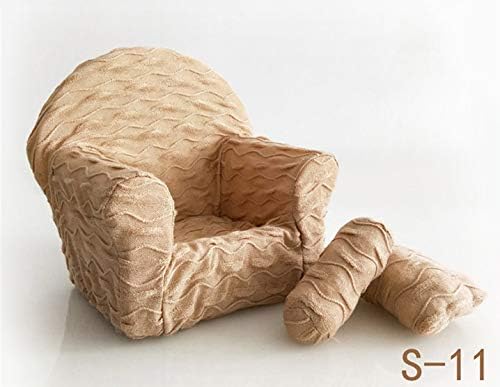 Dvotinst Newborn Photography Props, Soft Posing Mini Sofa Poser Arm Chair for Baby Photo Shooting, Studio Accessories (S11, 1-2 Months)