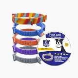Zeckenhalsband für Hunde und Katzen Flohhalsband Antibellhalsband Katze – 100% Naturlatex – Wasserdicht & Verstellbar – Bis zu 8 Monate Schutz – Mückenabwehr & Flohschutz(Grau, 63,5 cm)