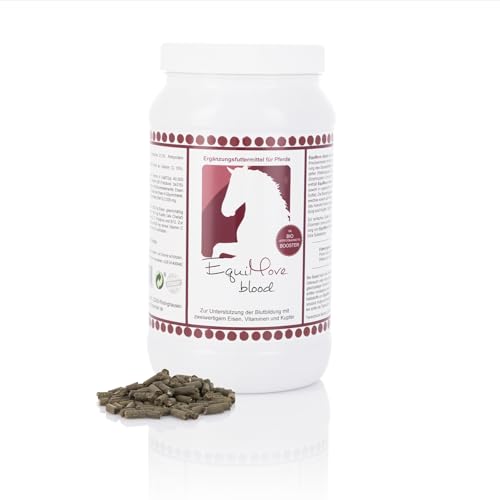 EquiMove Blood (1,5 kg), für Blutbildung und Stoffwechsel, duales Eisen mit erhöhter Bioverfügbarkeit, mit Kupfer, Acerola und Vitaminen (Dose)