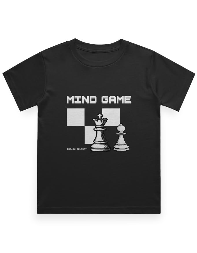 Chess Tshirt for Boys | Mind Game Graphic Chess Tshirt for Kids