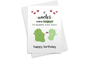 Hilariously Funny Uncle Card - Uncle Birthday Card, Personalized Uncle Birthday Card, Funny Bogey Card