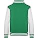 AWDis Kids Unisex Varsity Jacket/Schoolwear (3-4) (Jet Black/White)