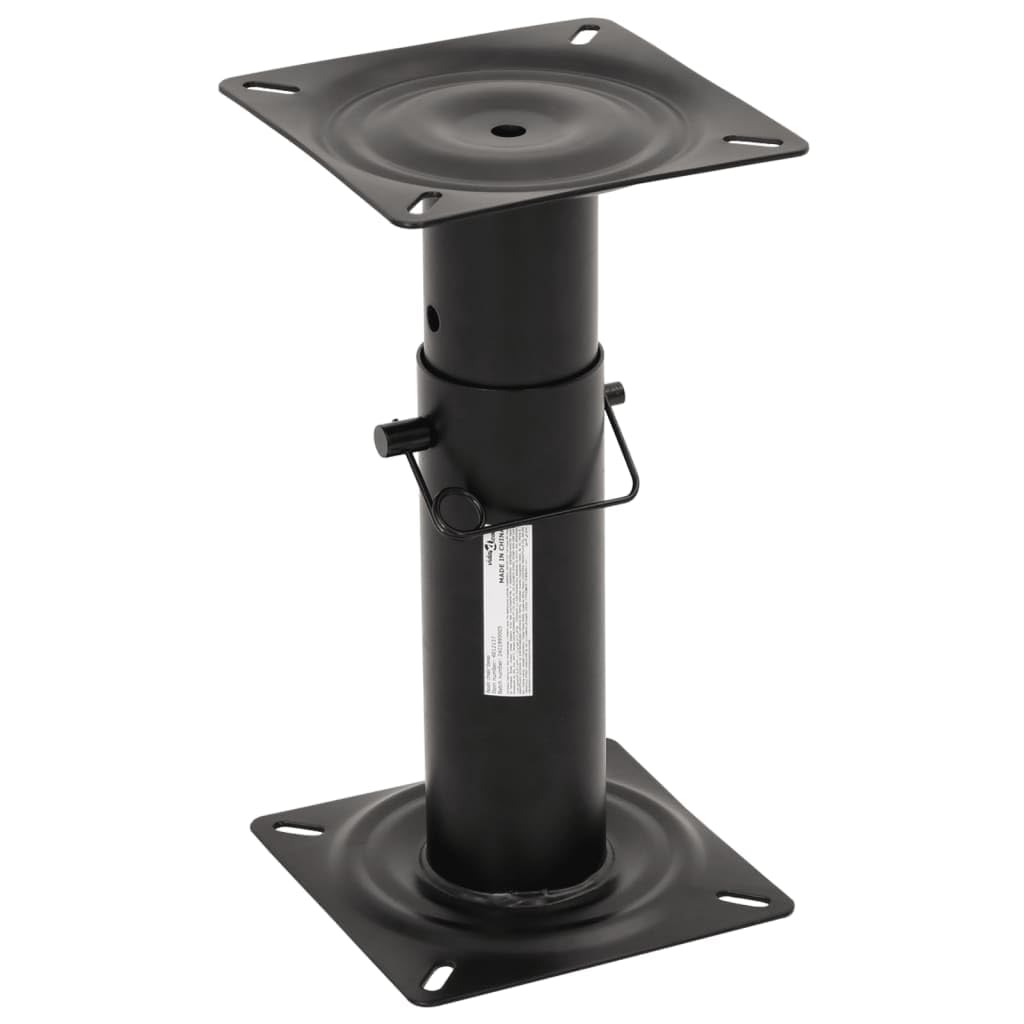 Juego de 2 asientos para barco con pedestal, altura regulable y giratorio 360°, asiento de control plegable para barco de pesca, blanco y azul, marco de aluminio robusto