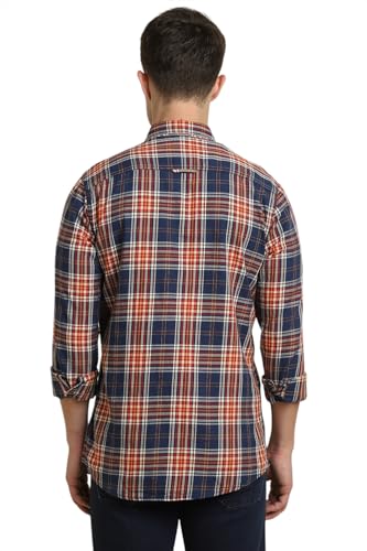 Image of Allen Solly Men's Cotton Checkered Regular Fit Shirt