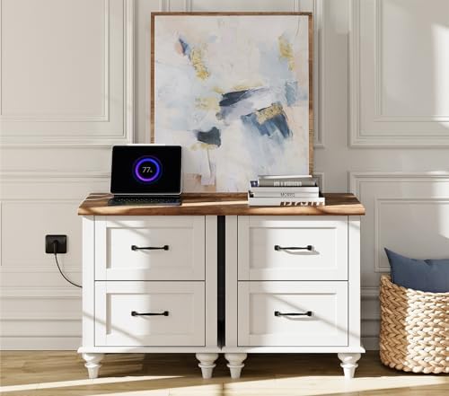Off white rustic nightstands Outlet