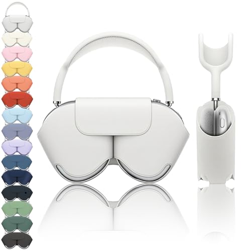 wigmoa SY-K Smart Case for Airpods Max, Sleep Mode Compatible, Anti-Scratch and Dust, Portable Carry Travel Case (White)