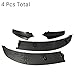 SIDMILE Front Lip Compatible with 2011-2016 BMW F10 5 Series 528i 535i 550i M Sport Front Spoiler Splitter Carbon Fiber Look 2Pcs