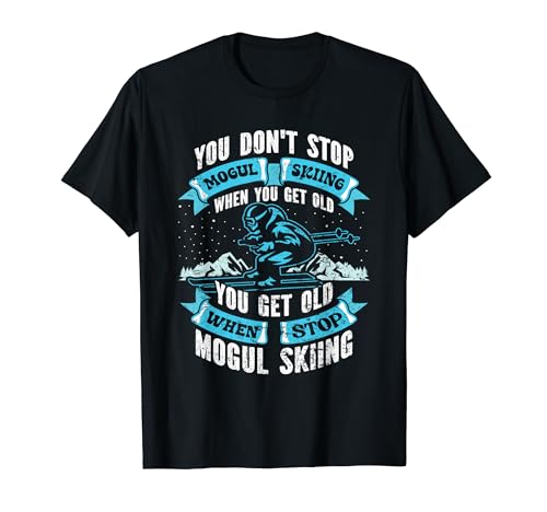 Mogul Skiing Lover Design T-Shirt