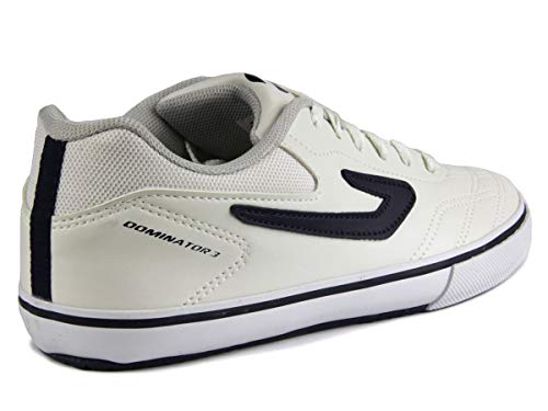 Chuteira Topper Dominator 3 Vulcanizado, Masculino, Branco/Marinho, 41