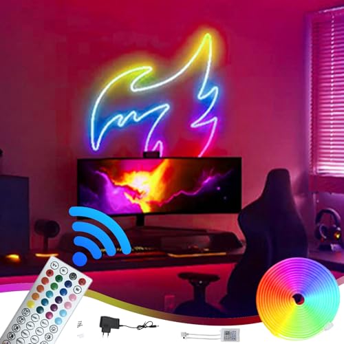 Bande LED 5m avec télécommande ruban réglable multicolore pour l'éclairage de la maison