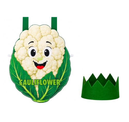 Image of Raj Costume Kids Fruit & Vegetable Fancy Dress Costume | Soft Felt Fruit and Vegetable Cutout Costume for Boys & Girls | School Annual Function