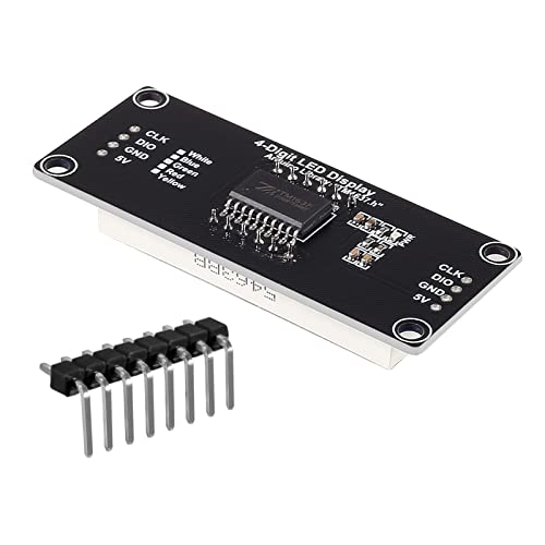 5Pcs 0.56 Led Display Digital Tube Clock Module 4 Digit Led 0.56 Inch Display Time Clock Indicator Tube 7 Segments Double Dots Tm1637 Blue Color #TOP5
