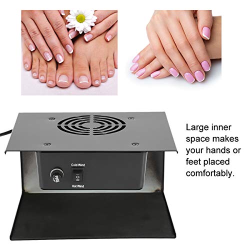 Nail Polish Dryer 300W Nail Gel Fast Drying Curing Nail Art Gel Polish Dryer For Hands Feet Hot & Cold Wind Professional Salon Nail Air Fan Blower Manicure Tool For Drying Art Gel #TOP2