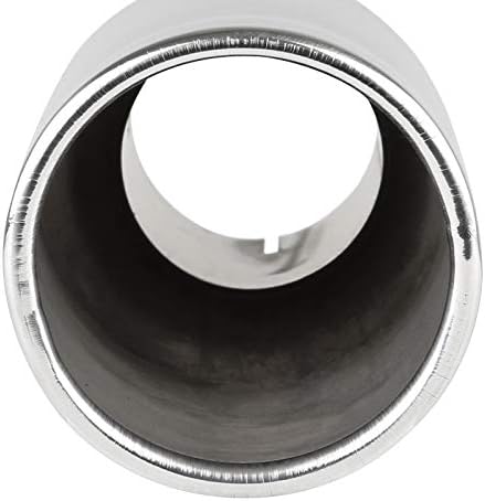 Miniatura 4 de Spec-D Tuning Punta de silenciador de escape doble inclinada de acero inoxidable de 2.5 pulgadas de entrada y 3.875 pulgadas