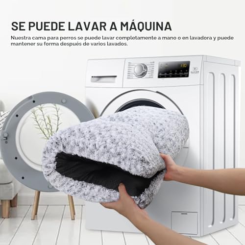 KSIIA Washable Dog Bed Deluxe Plush Dog Crate Beds — texture and fabric close-up